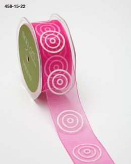 Variation #155386 of 1.5 Inch Sheer Ribbon with Glitter Circles