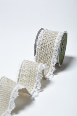 1.5 inch Wired Tight Woven Burlap Ribbon - 5 Yards – Perpetual Ribbons