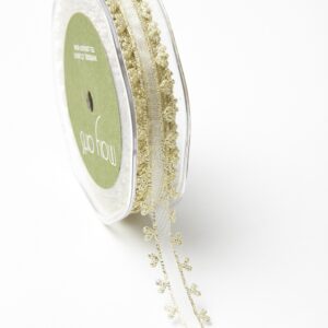 Variation #0 of 5/8 Inch Sheer with Metallic Heart Edge