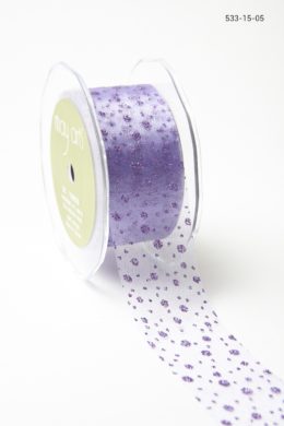 Variation #155997 of 1.5 Inch Sheer Ribbon With Glitter Dots