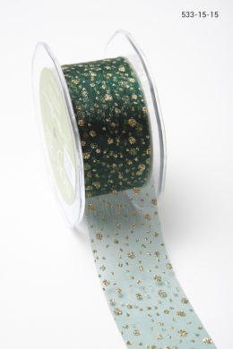Variation #156000 of 1.5 Inch Sheer Ribbon With Glitter Dots