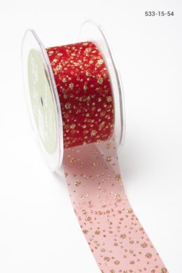 Variation #156005 of 1.5 Inch Sheer Ribbon With Glitter Dots