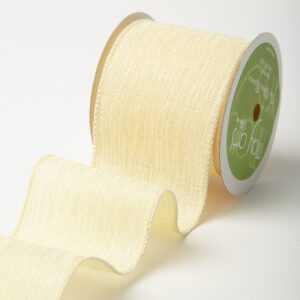 Variation #184700 of 2.5 Wired Inch Solid w/ Waves Ribbon
