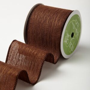 Variation #184703 of 2.5 Wired Inch Solid w/ Waves Ribbon