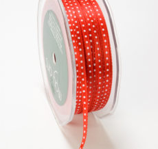 Variation #148571 of 1/8 Inch Satin Center Dot Ribbon