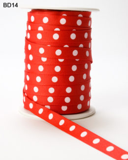 Variation #0 of 3/8 Inch Grosgrain Center Dot Ribbon