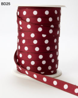 Variation #0 of 3/8 Inch Grosgrain Center Dot Ribbon