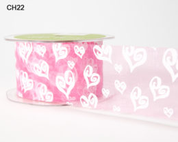 Variation #149285 of 2 Inch Sheer Hearts Ribbon