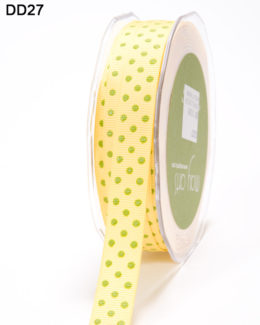 DD-8-27 5/8 Inch Grosgrain Dots Ribbon