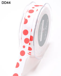 DD-8-44 5/8 Inch Grosgrain Dots Ribbon