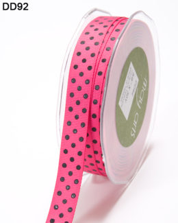 DD-8-92 - 5/8 Inch Grosgrain Dots Ribbon