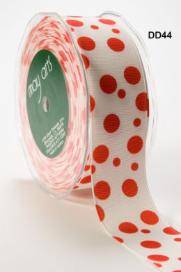 DD-5-44 1.5 Inch Grosgrain Dots Ribbon