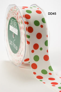 DD-5-45 1.5 Inch Grosgrain Dots Ribbon