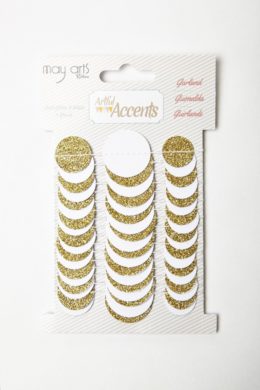 Variation #0 of Gold Glitter Dot Paper Garland