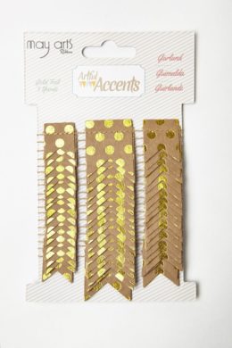 Variation #155757 of Paper Garland w/ Gold Foil Dots