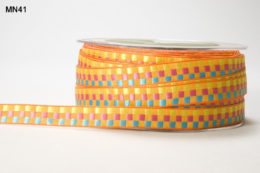 Variation #151408 of 3/8 Inch WOVEN CHECK Ribbon