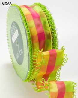 Variation #151484 of 1.5 Inch PLAID/LOOP EDGE/WIRED Ribbon