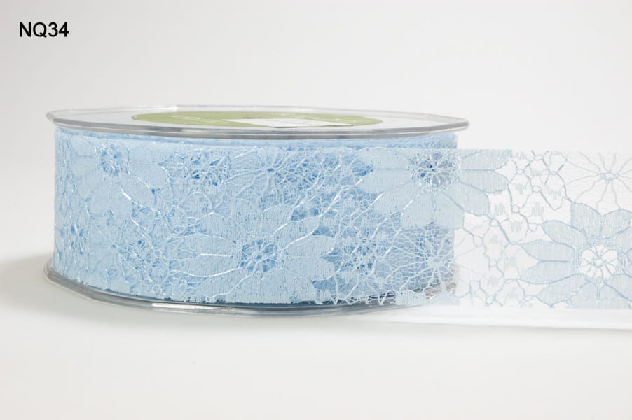 Cut Edge Floral Lace Ribbon - 1.5 Online Ribbon - May Arts Ribbon