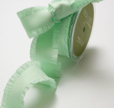 Variation #0 of 1.5 Inch Faux Suede Ruffled Edge Ribbon