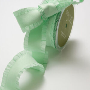 Variation #0 of 1.5 Inch Faux Suede Ruffled Edge Ribbon