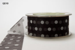 Variation #152056 of 1.5 Inch SHEER/VELVET DOTS Ribbon