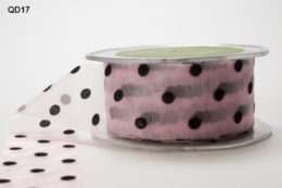 Variation #152059 of 1.5 Inch SHEER/VELVET DOTS Ribbon