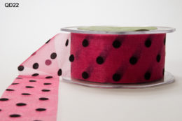 Variation #152060 of 1.5 Inch SHEER/VELVET DOTS Ribbon