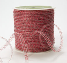 Red Curly Sparkling Ribbon