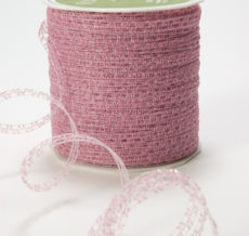 Fuchsia Curly Sparkling Ribbon