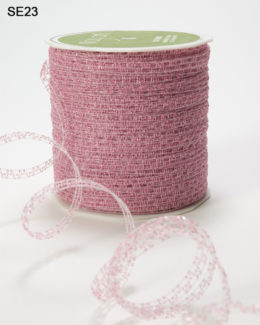 Fuchsia Curly Sparkling Ribbon