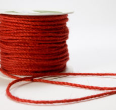 Red Burlap Cord Ribbon