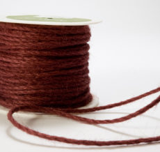 Burgundy Burlap Cord Ribbon