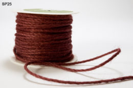 Burgundy Burlap Cord Ribbon