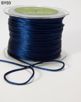 Navy Satin String