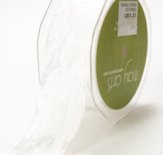 White Silky Crush Ribbon