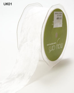 White Silky Crush Ribbon