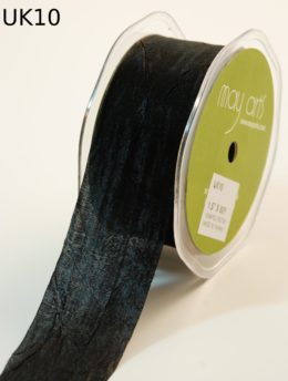 Black Silky Crush Ribbon