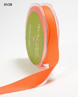 Orange Double Faced Faux Suede Ribbon