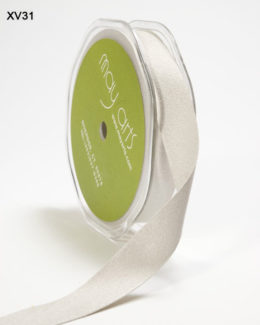 Silver Double Faced Faux Suede Ribbon