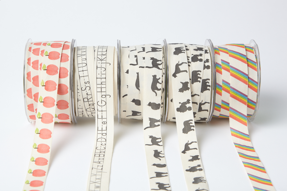 Cotton printed shop ribbon