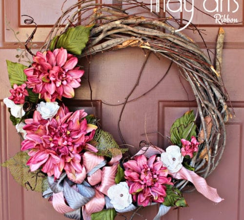 wreath 597-1.5"x25y Woven Hidden Arrow Ribbon