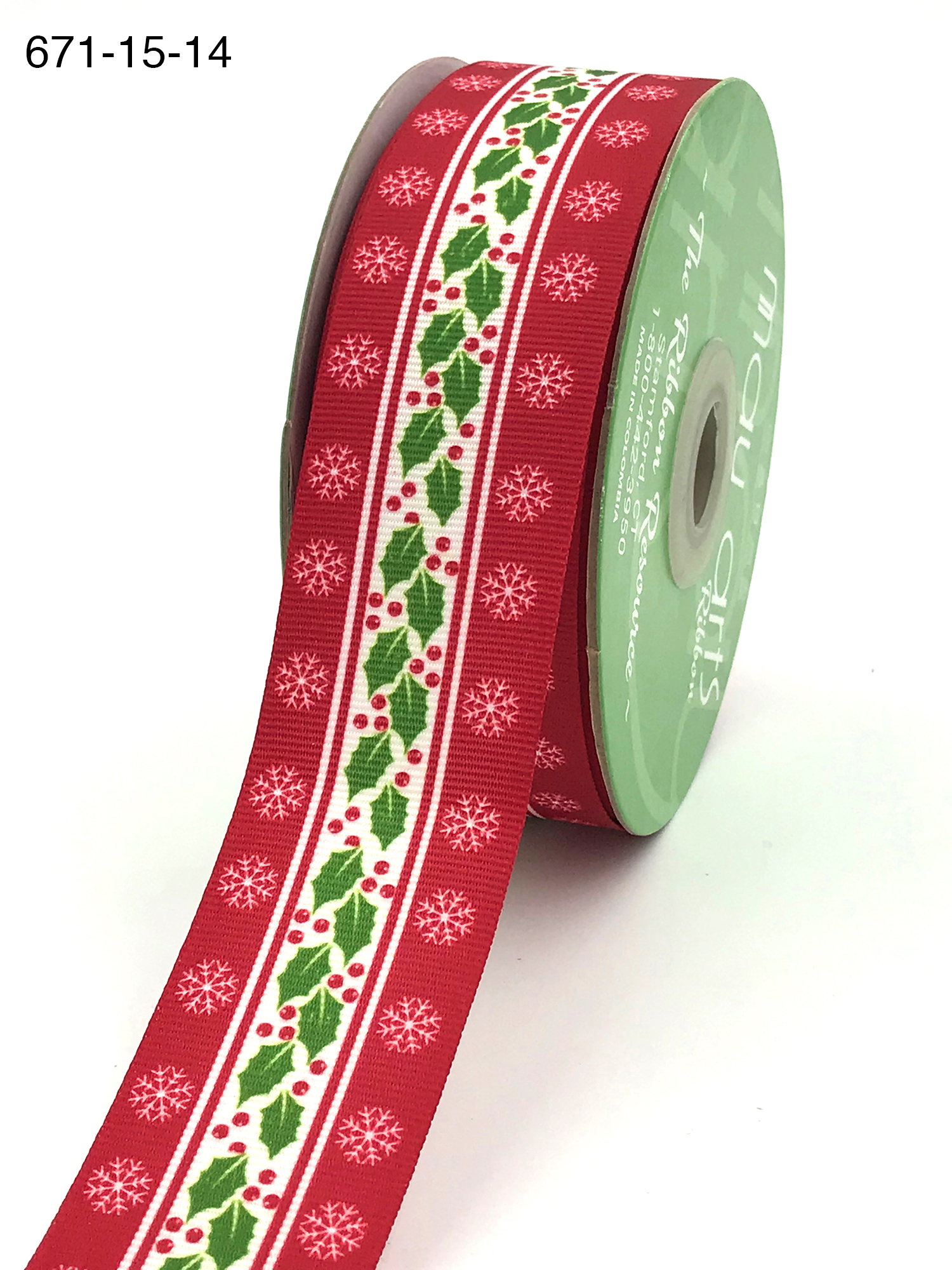 Bright Red Grosgrain Ribbon Roll