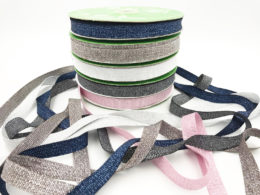 5/8" metallic sparkle glitter grosgrain ribbbons