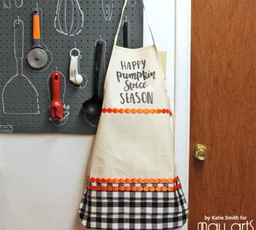 DIY Pumpkin spice apron