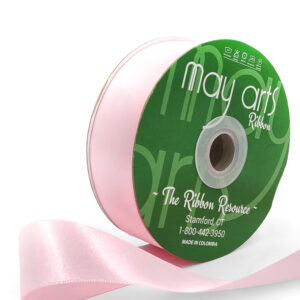 ~1.5 Inch(36MM) Luster Double Faced Satin Ribbon with Woven Edge - HA-15-17L PINK LUSTER