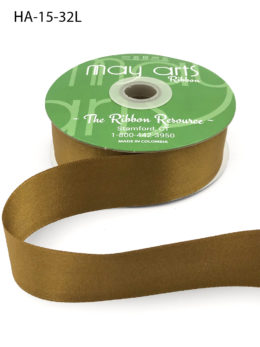 brass gold antique gold double face satin ribbon