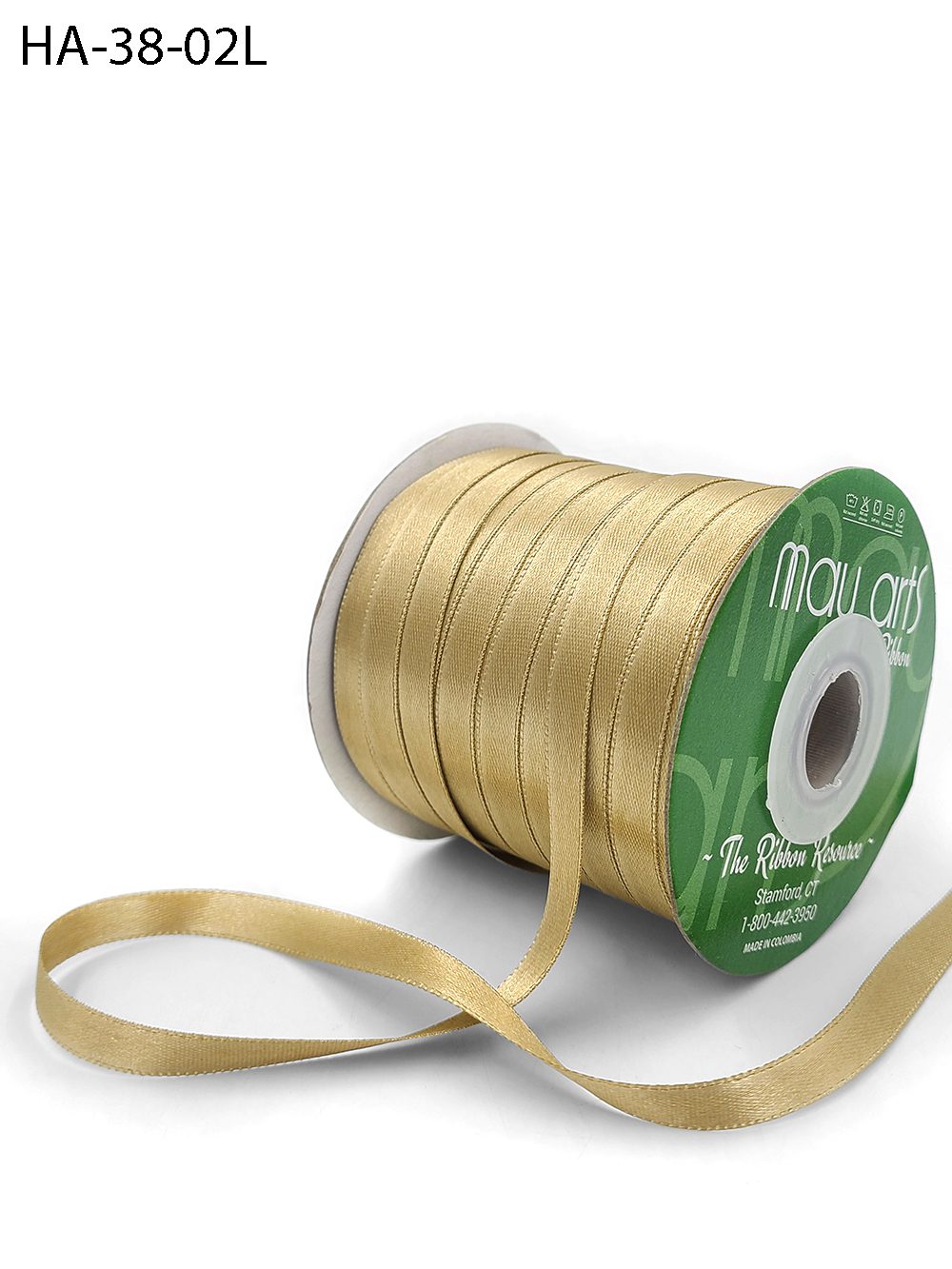 Wired Lustrous Gold or Silver Ribbon, 2 1/2 inch width