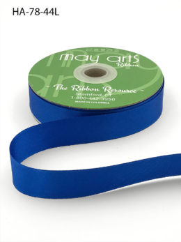 royal blue cobalt blue double face satin ribbon