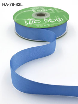 dusty blue double face satin ribbon