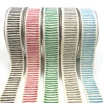 Products 1" paint stripe abstract cotton ribbons